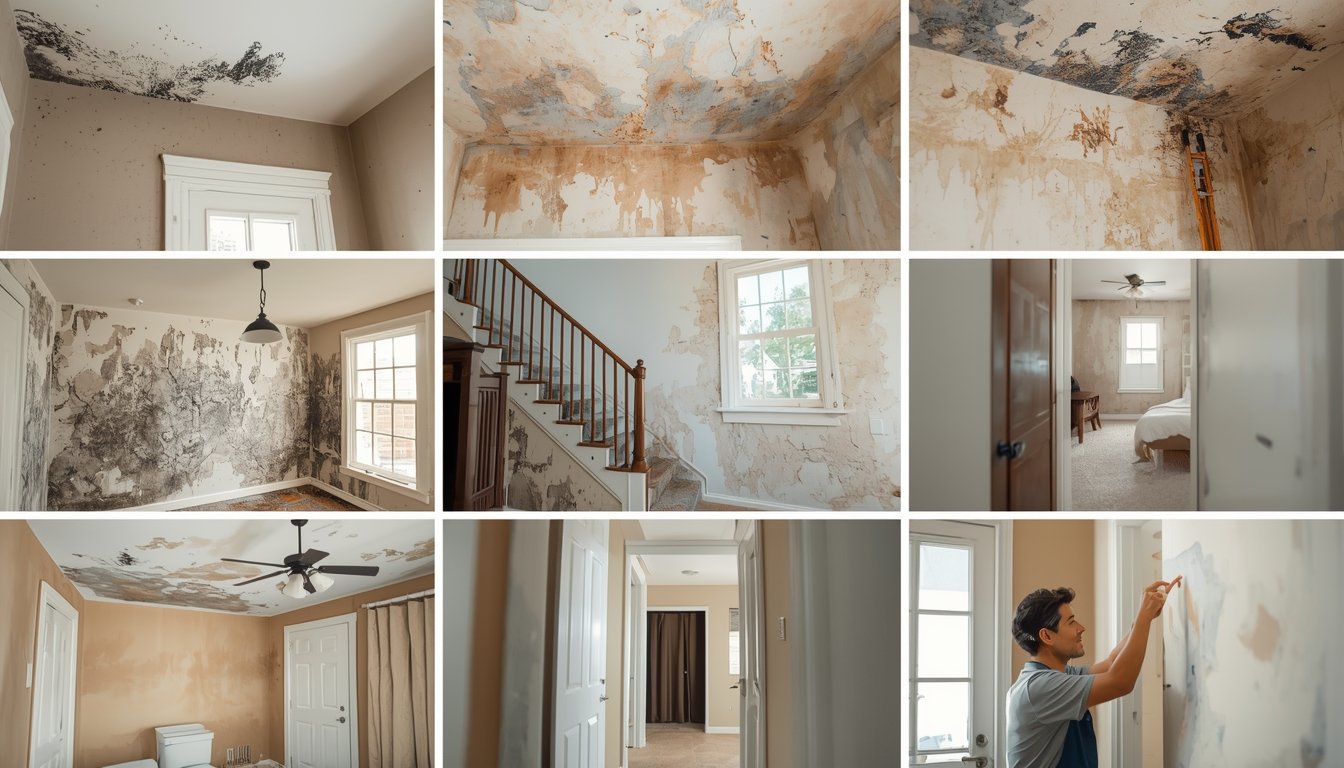 hidden mold behind wall with no visible surface damage